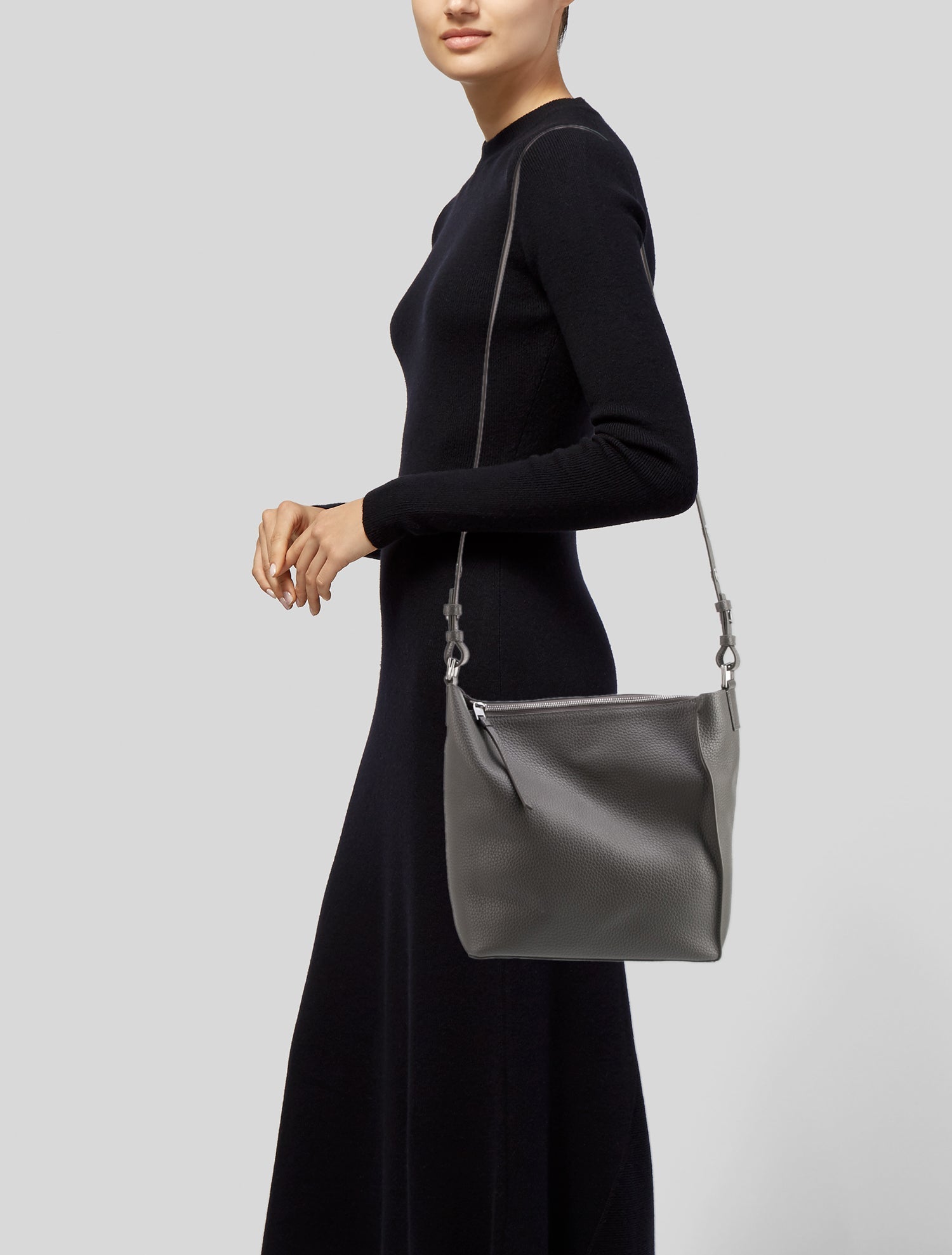 AllSaints Leather Top Handle Bag