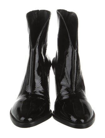AllSaints Patent Leather Lace-Up Boots