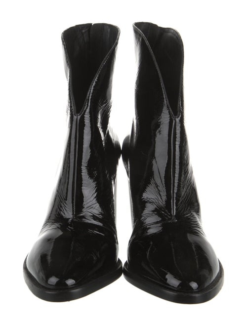 AllSaints Patent Leather Lace-Up Boots