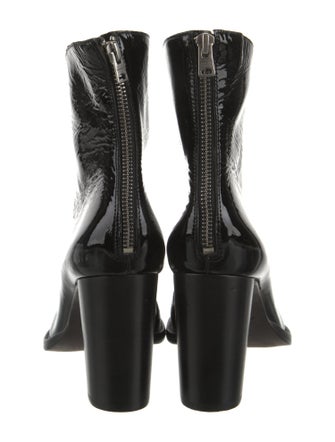 AllSaints Patent Leather Lace-Up Boots