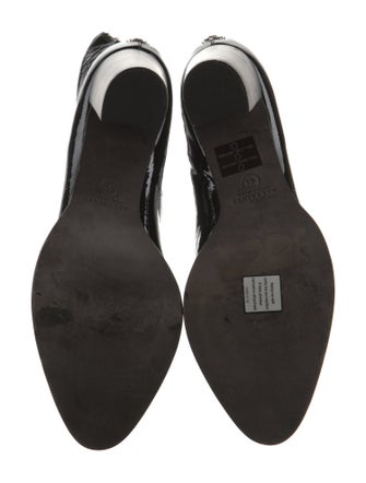 AllSaints Patent Leather Lace-Up Boots