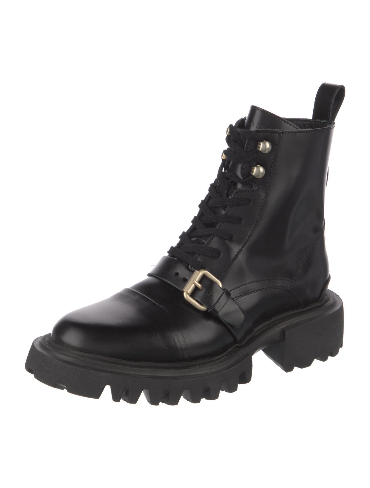AllSaints Leather Combat Boots