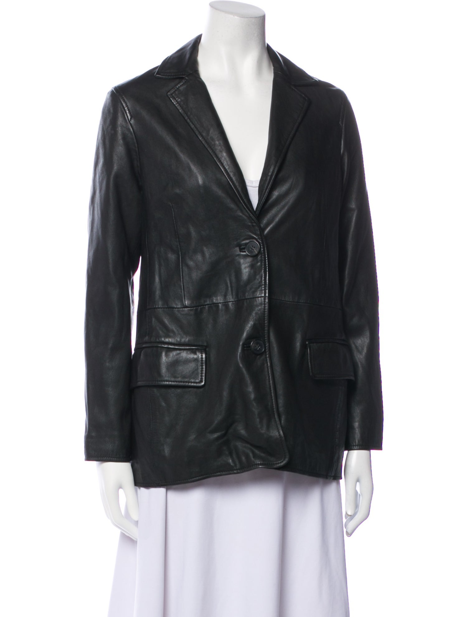 AllSaints Leather Blazer w/ Tags