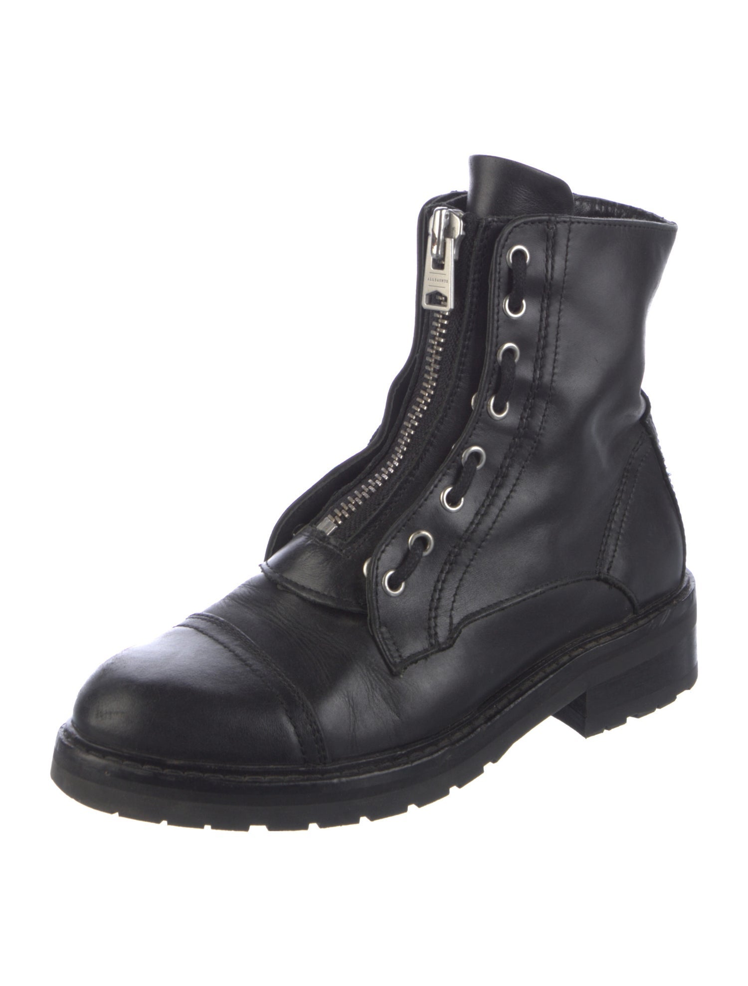 AllSaints Leather Combat Boots