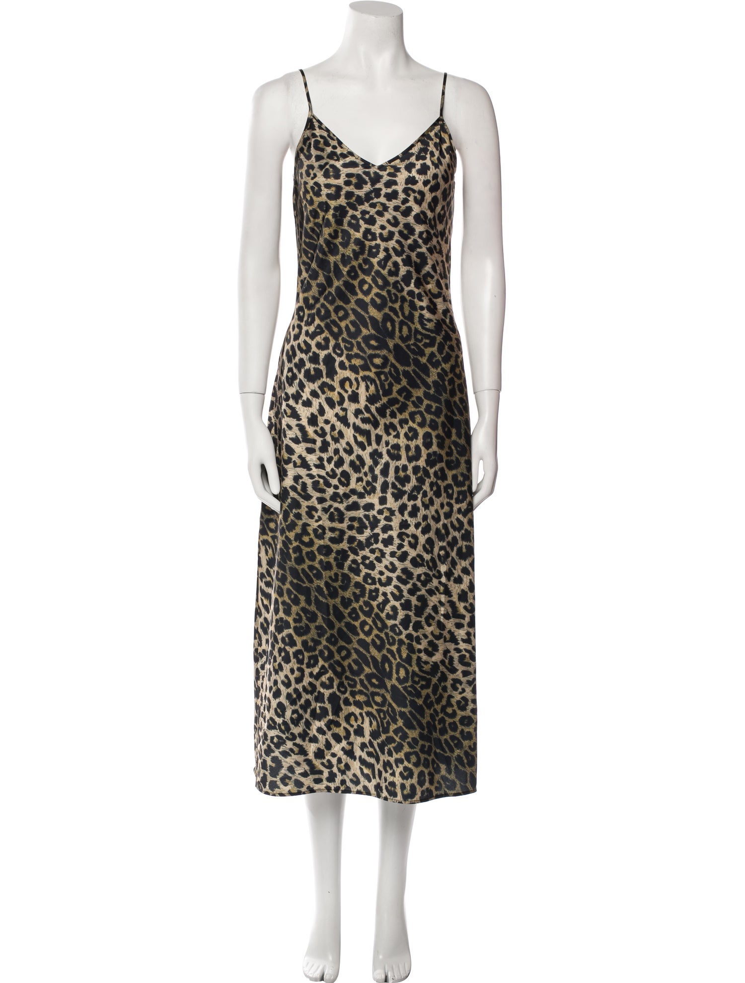 AllSaints Animal Print Long Dress