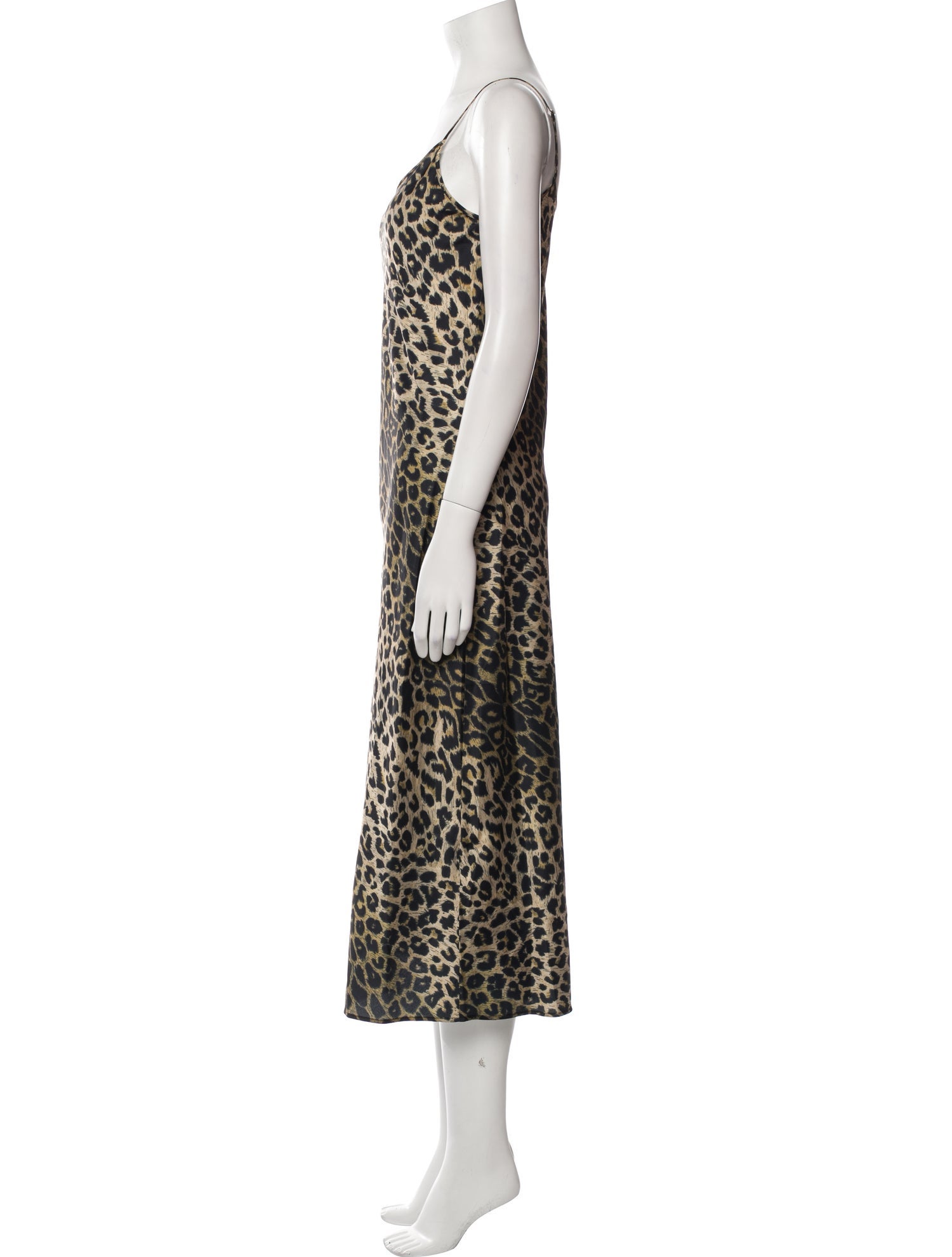 AllSaints Animal Print Long Dress
