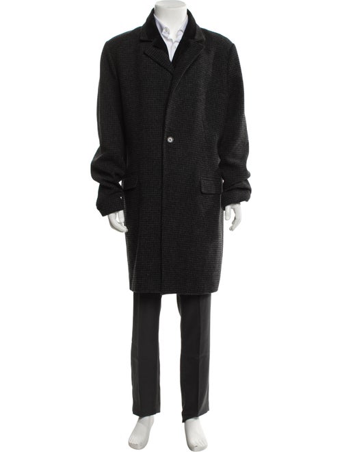 AllSaints Houndstooth Print Overcoat