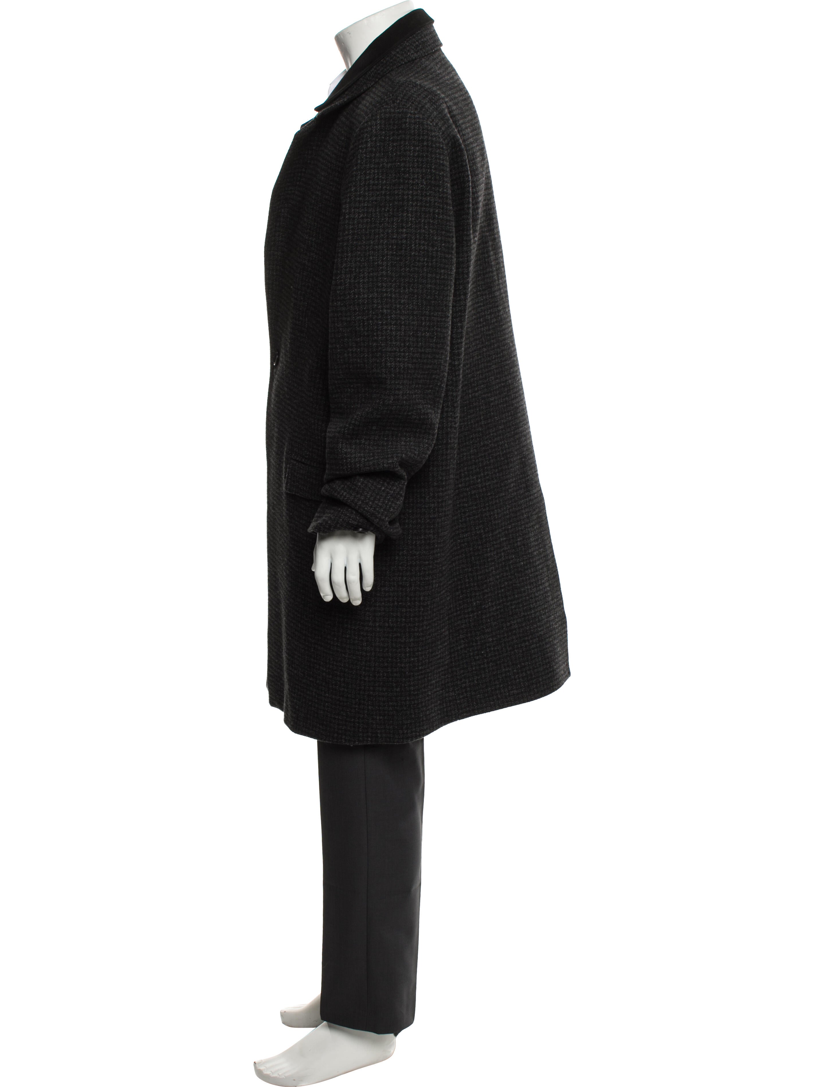 AllSaints Houndstooth Print Overcoat