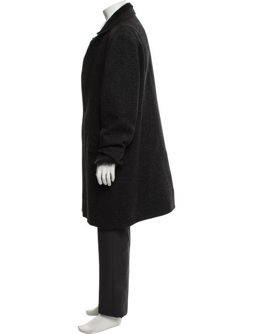 AllSaints Houndstooth Print Overcoat