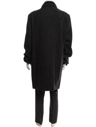 AllSaints Houndstooth Print Overcoat