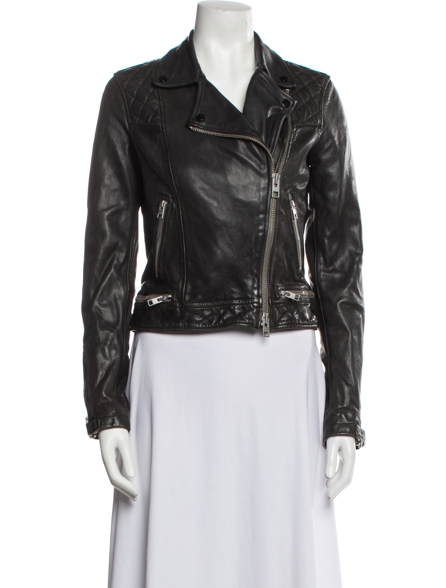 AllSaints Leather Biker Jacket