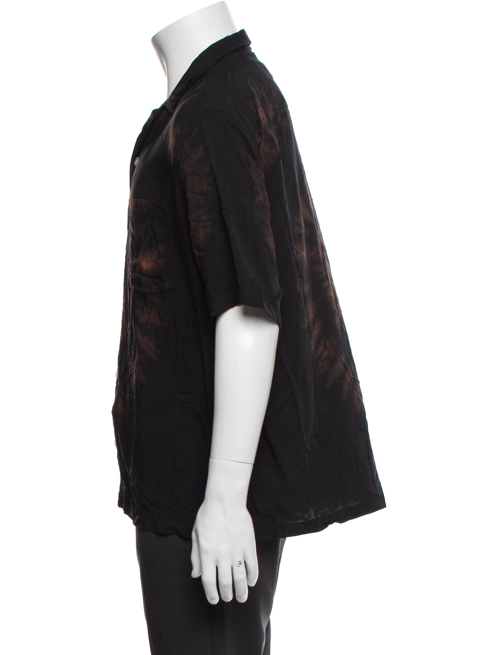 AllSaints Tie-Dye Print Short Sleeve Shirt