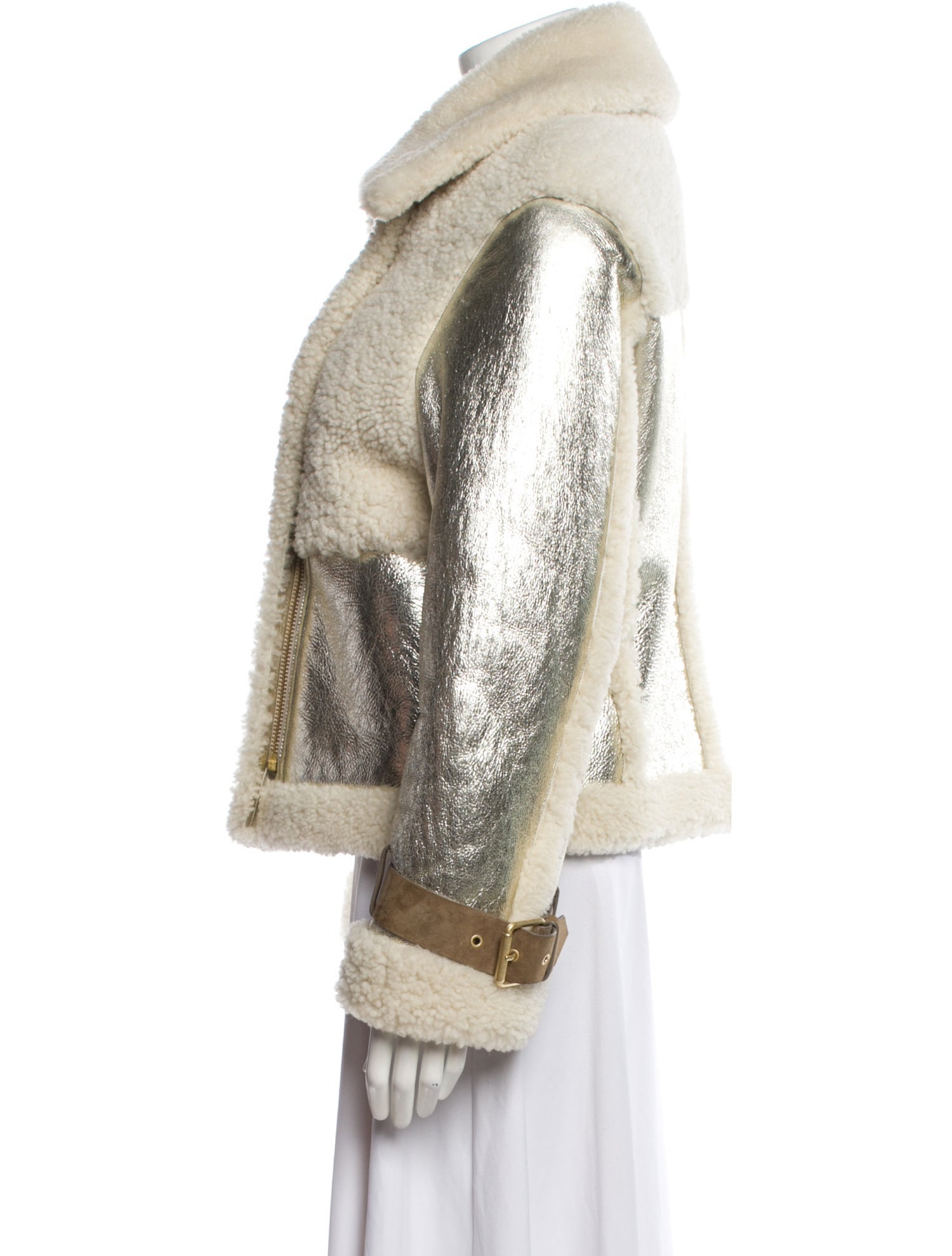 AllSaints Shearling Fur Coat