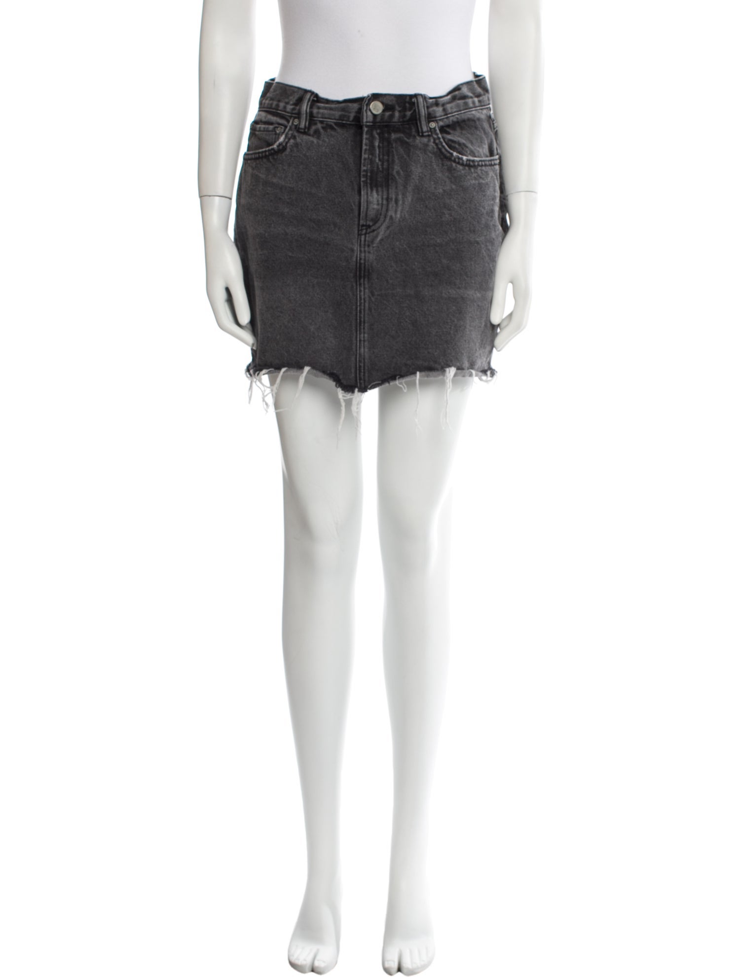 AllSaints Distressed Accents Mini Skirt