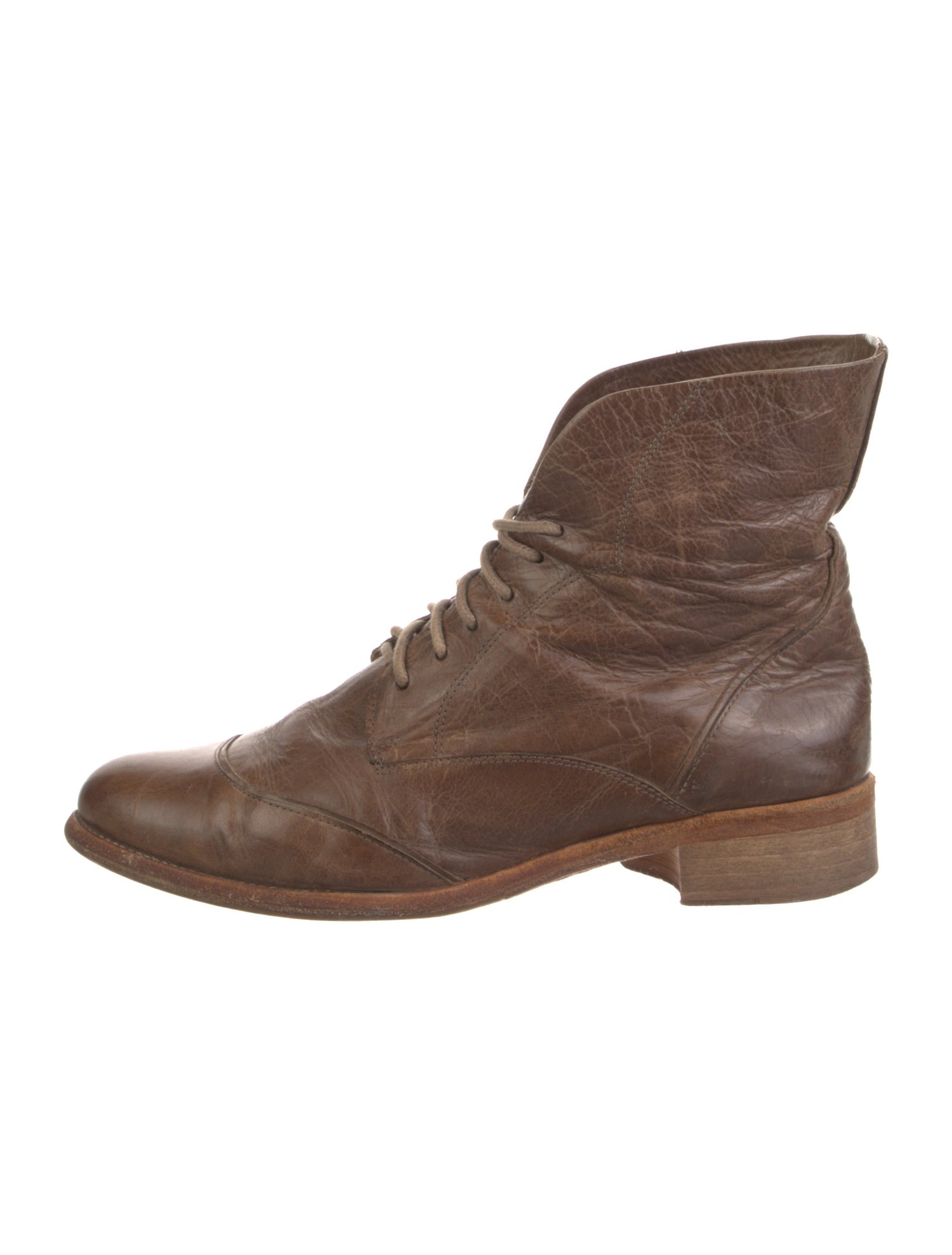 AllSaints Leather Lace-Up Boots