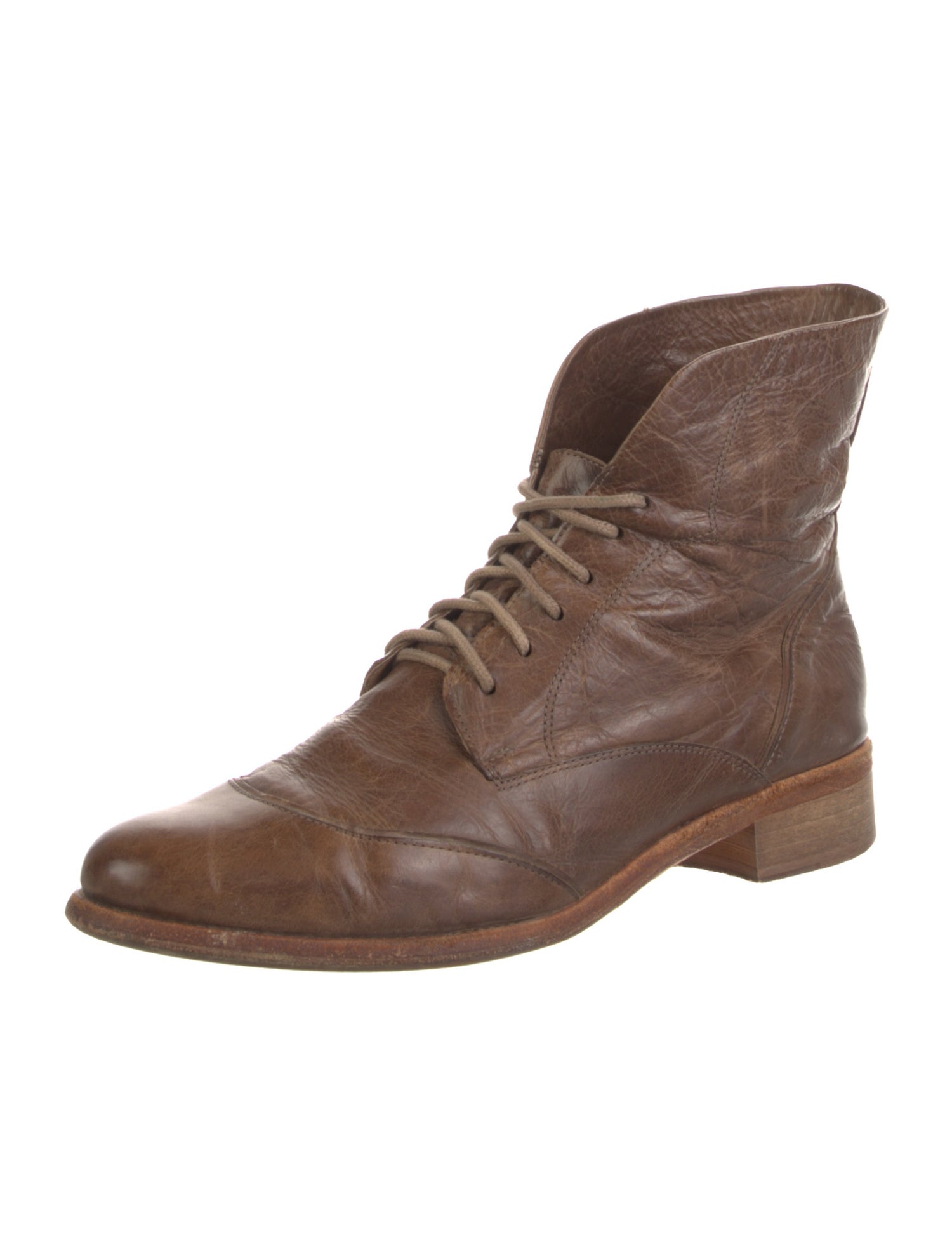 AllSaints Leather Lace-Up Boots