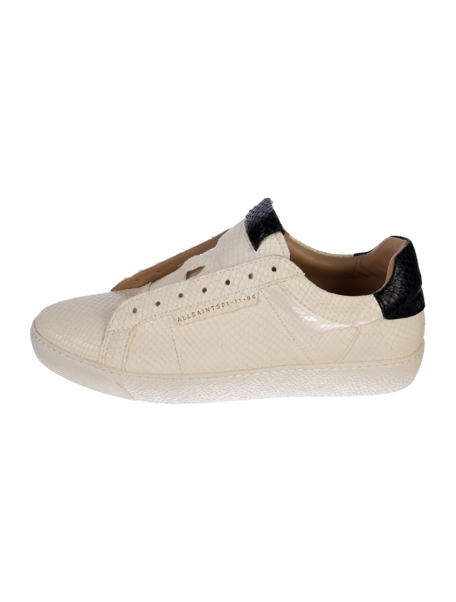 AllSaints Snakeskin Colorblock Pattern Sneakers