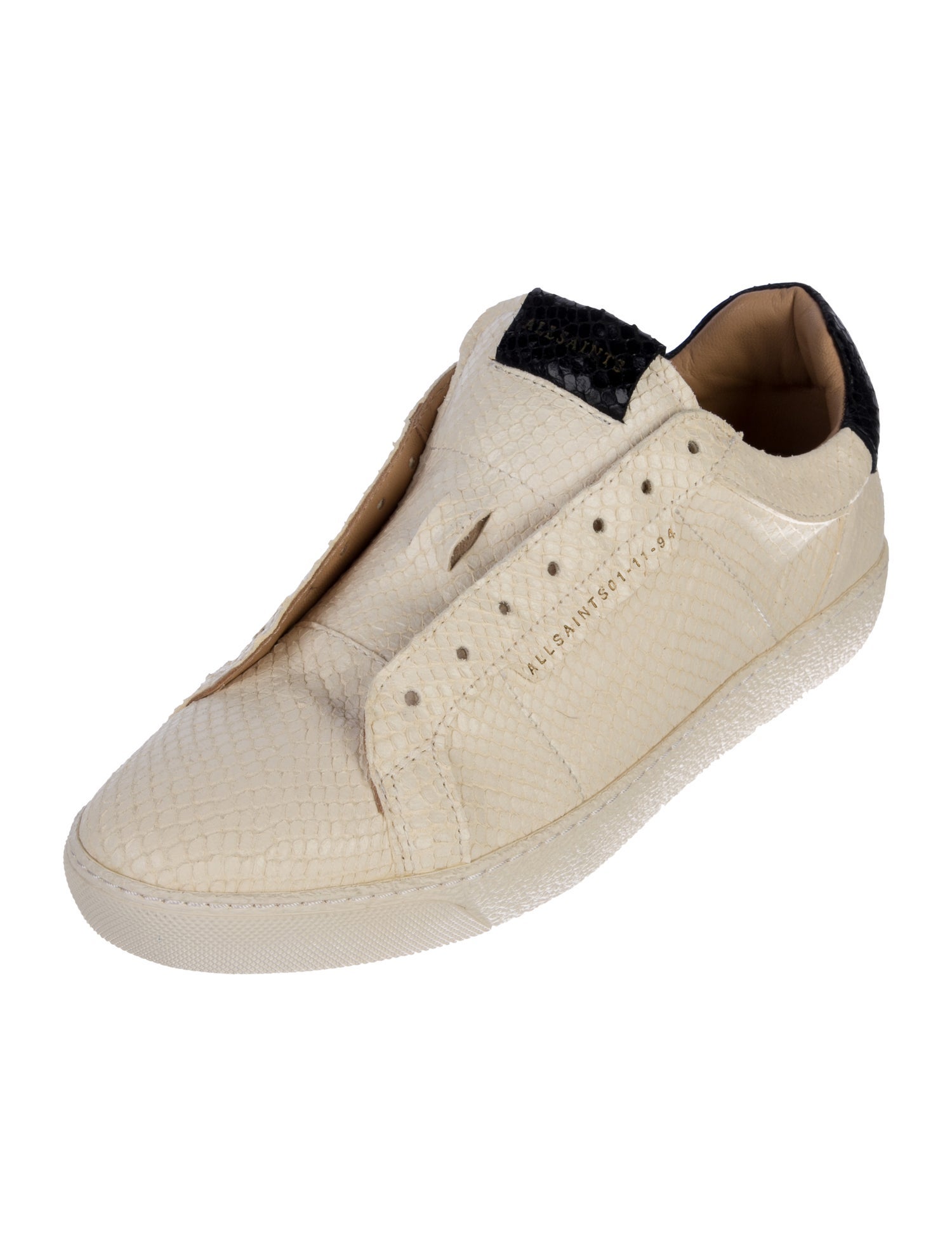 AllSaints Snakeskin Colorblock Pattern Sneakers