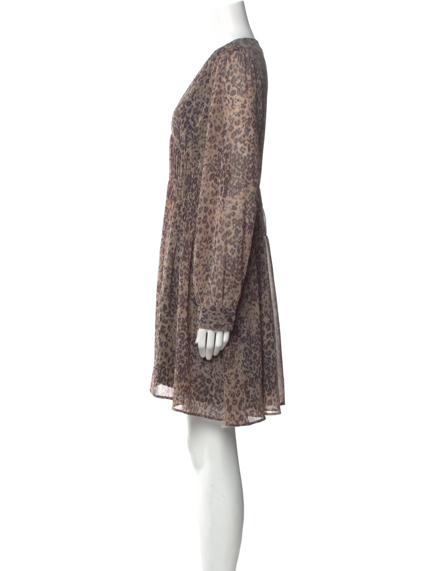 AllSaints Animal Print Knee-Length Dress