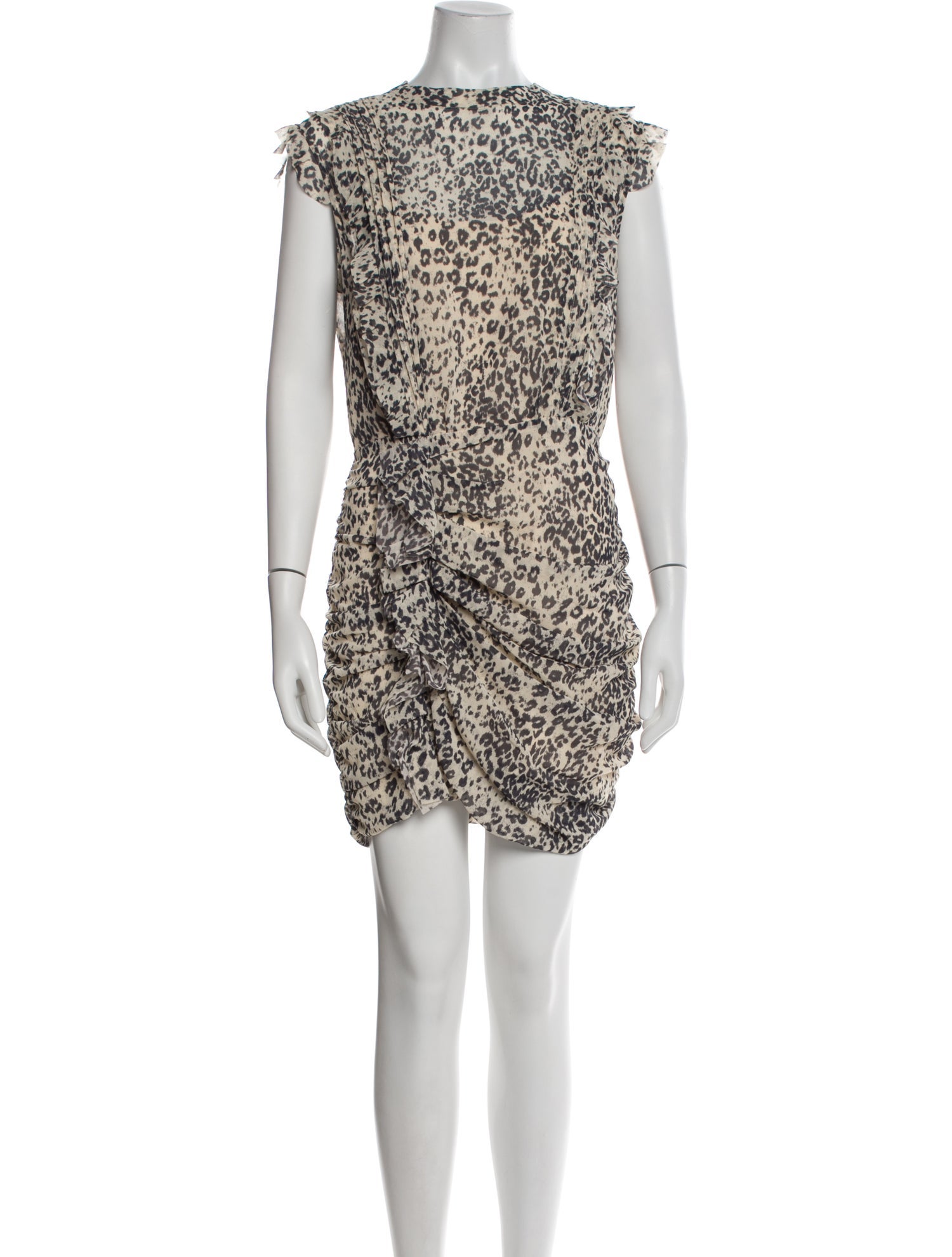 AllSaints Animal Print Mini Dress