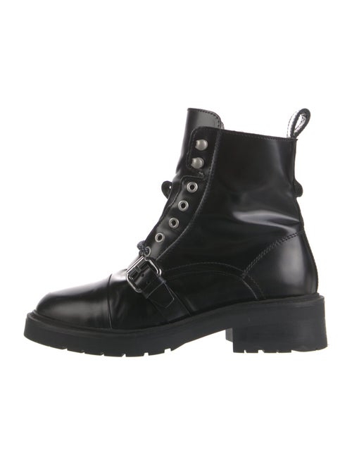 AllSaints Patent Leather Combat Boots