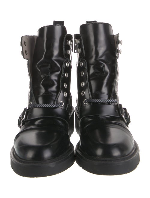 AllSaints Patent Leather Combat Boots