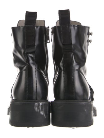 AllSaints Patent Leather Combat Boots