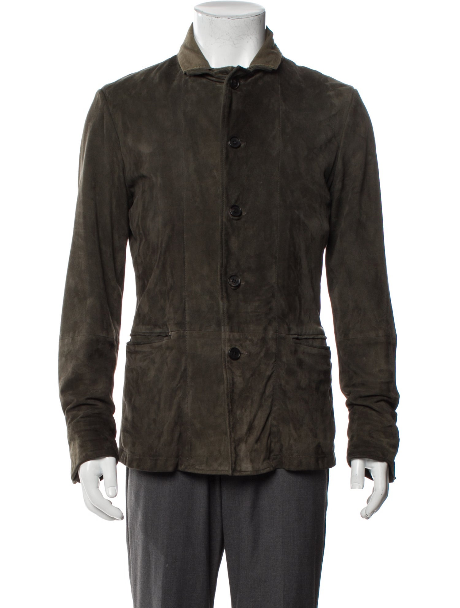 AllSaints Goat Leather Utility Jacket