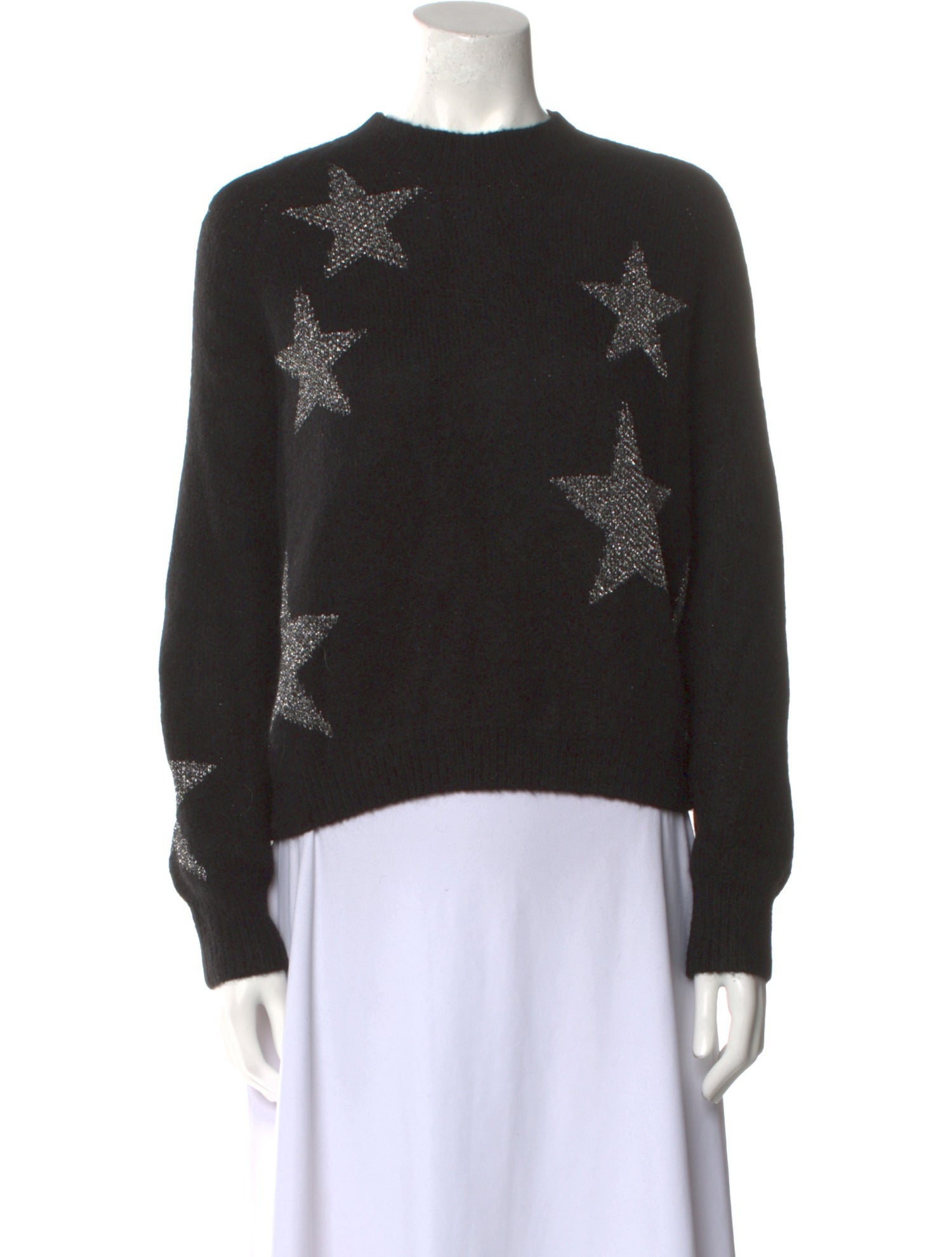 AllSaints Graphic Print Crew Neck Sweater