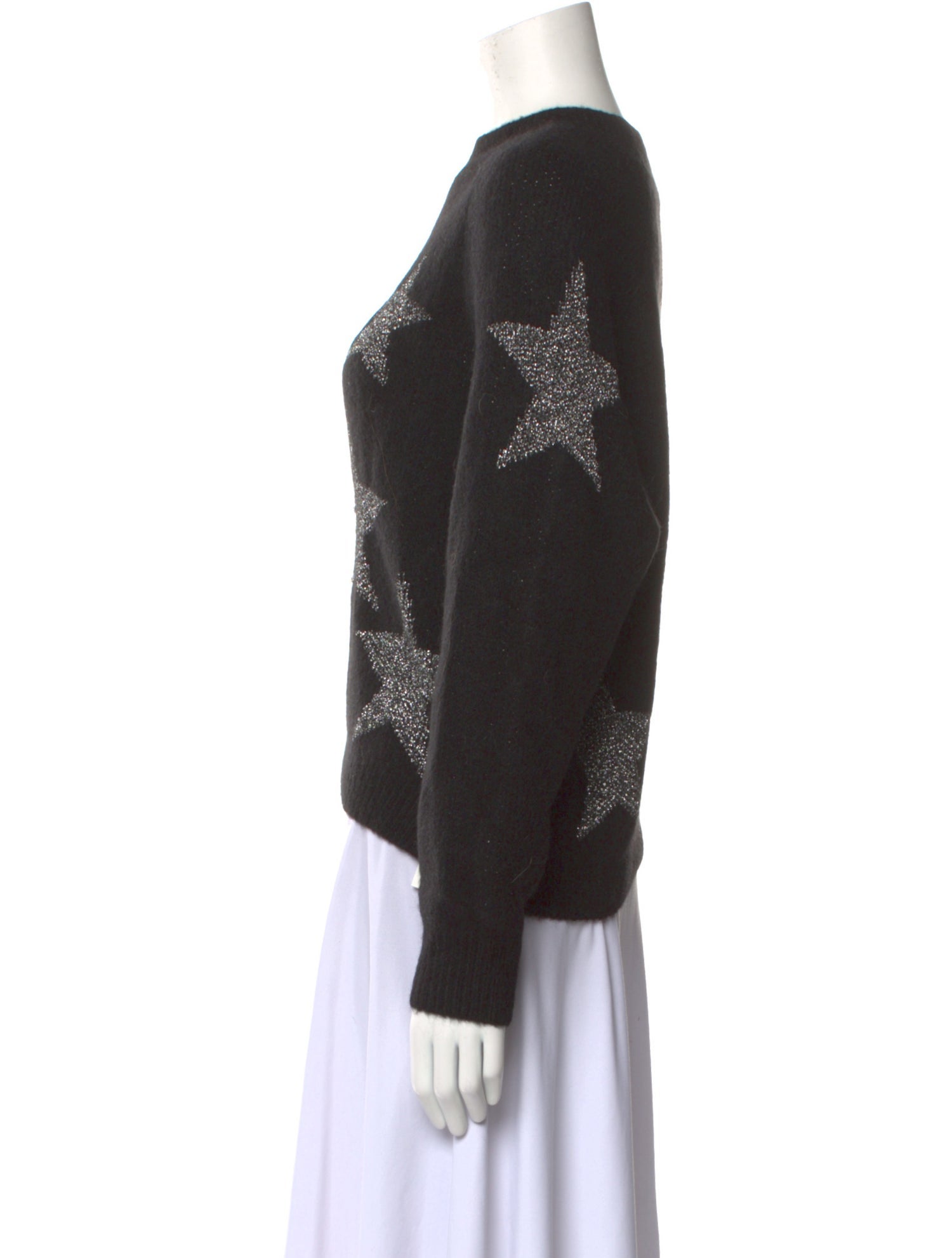 AllSaints Graphic Print Crew Neck Sweater
