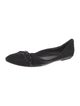 AllSaints Suede Crystal Embellishments Ballet Flats