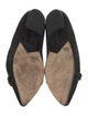 AllSaints Suede Crystal Embellishments Ballet Flats