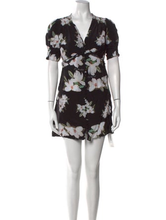 AllSaints Floral Print Mini Dress
