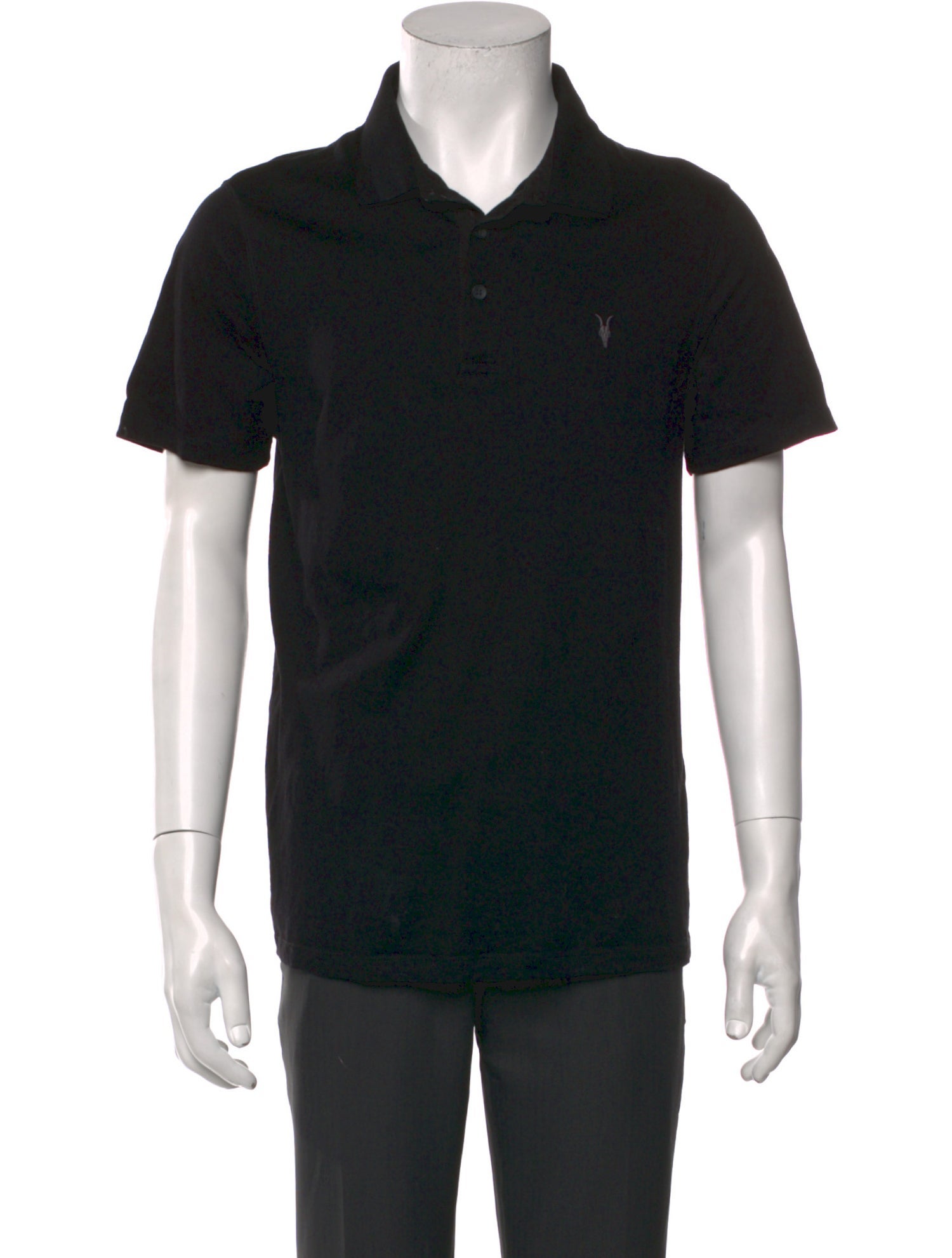 AllSaints Collar Short Sleeve Polo Shirt