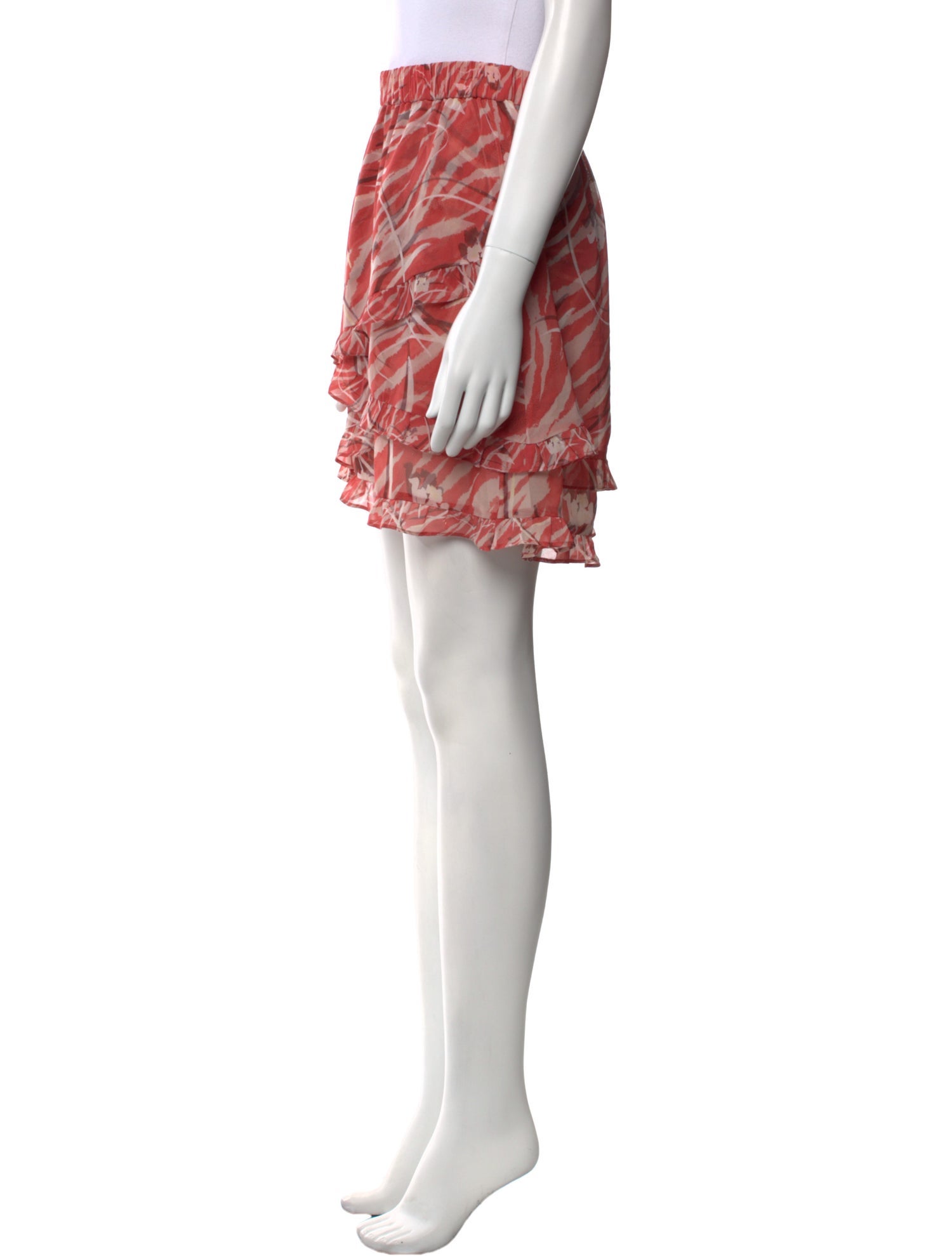 AllSaints Printed Mini Skirt