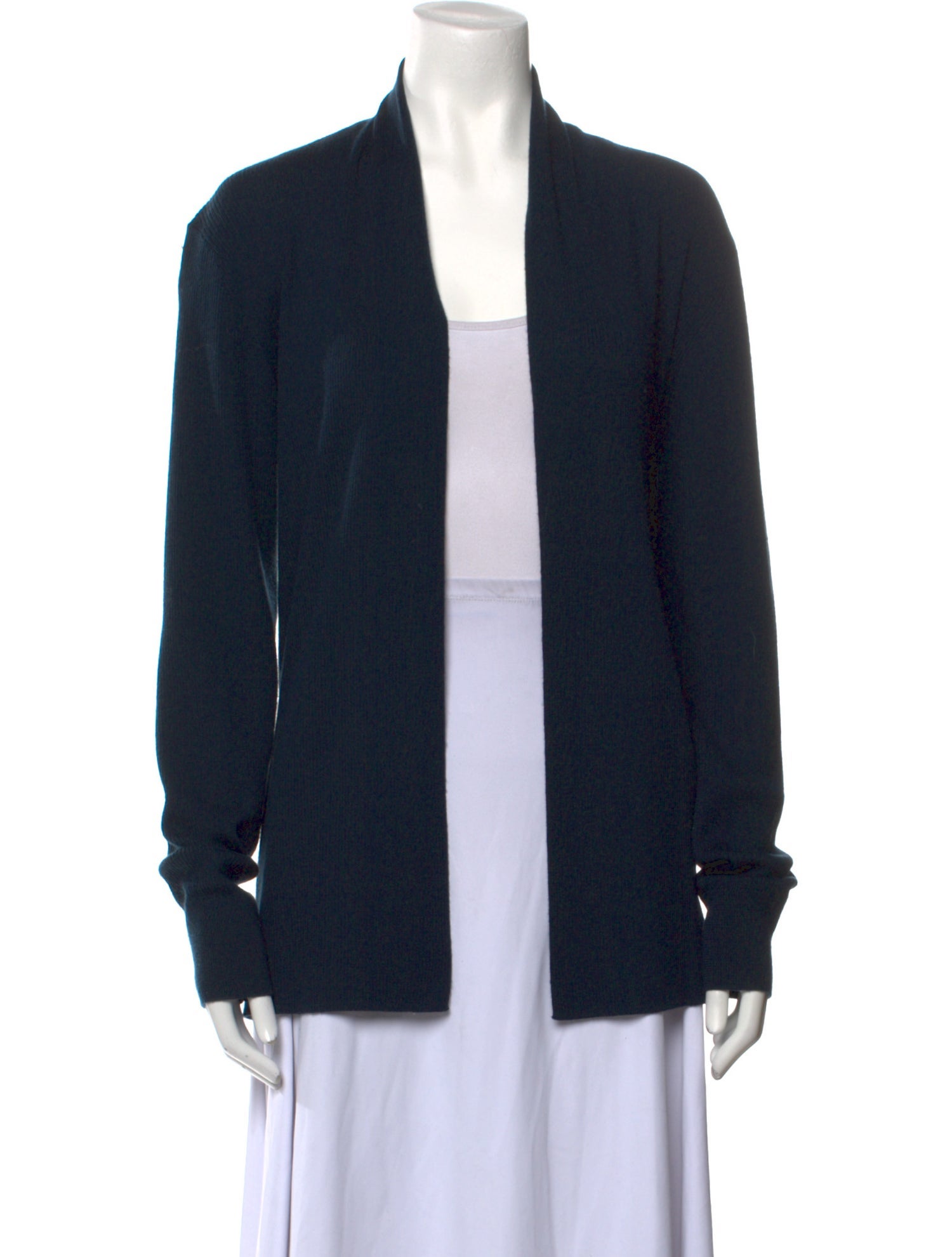 AllSaints Merino Wool Open Front Sweater