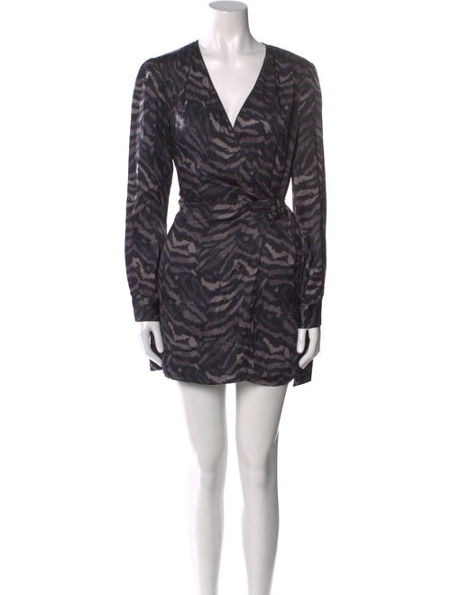 AllSaints Printed V-Neck Romper