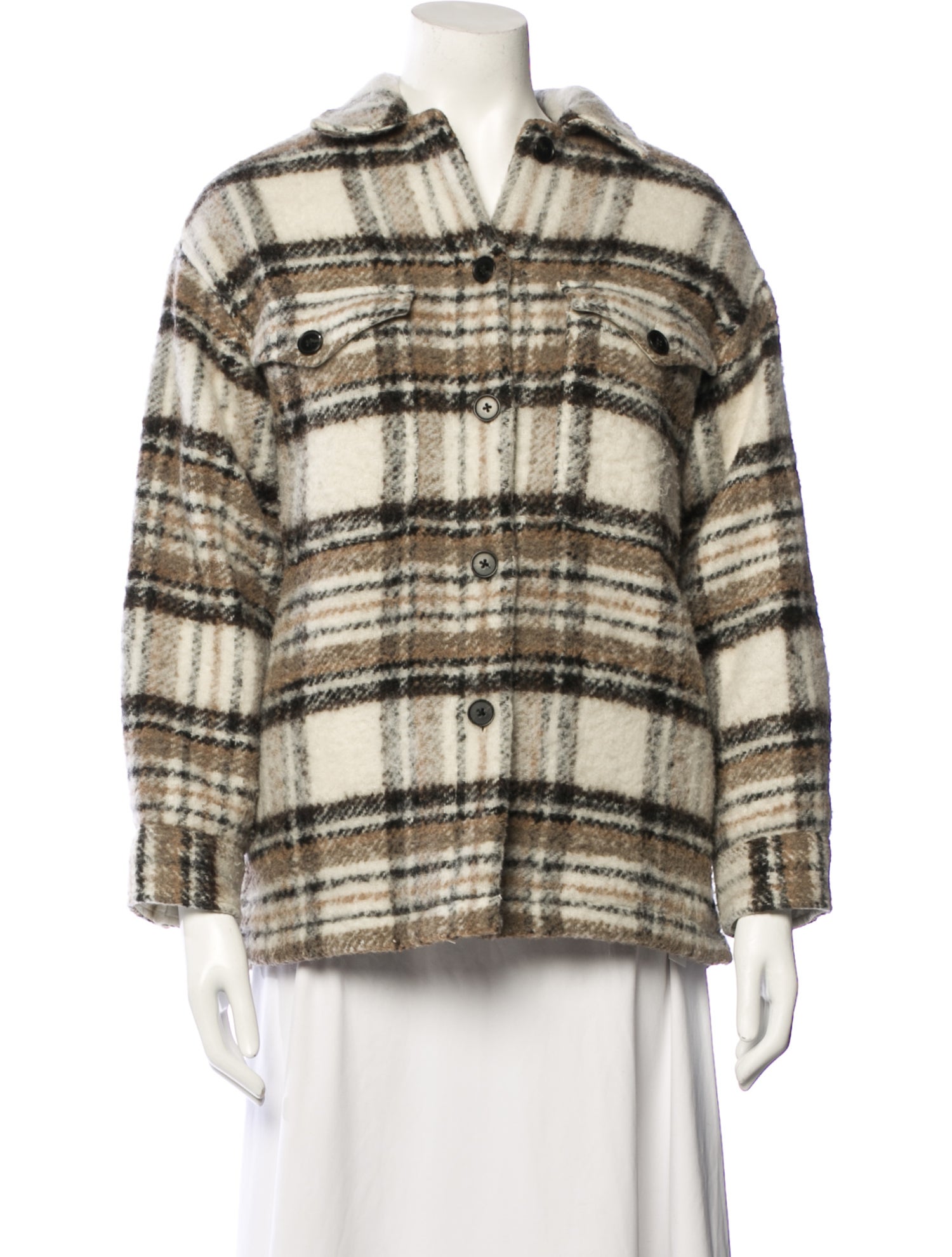 AllSaints Plaid Print Jacket