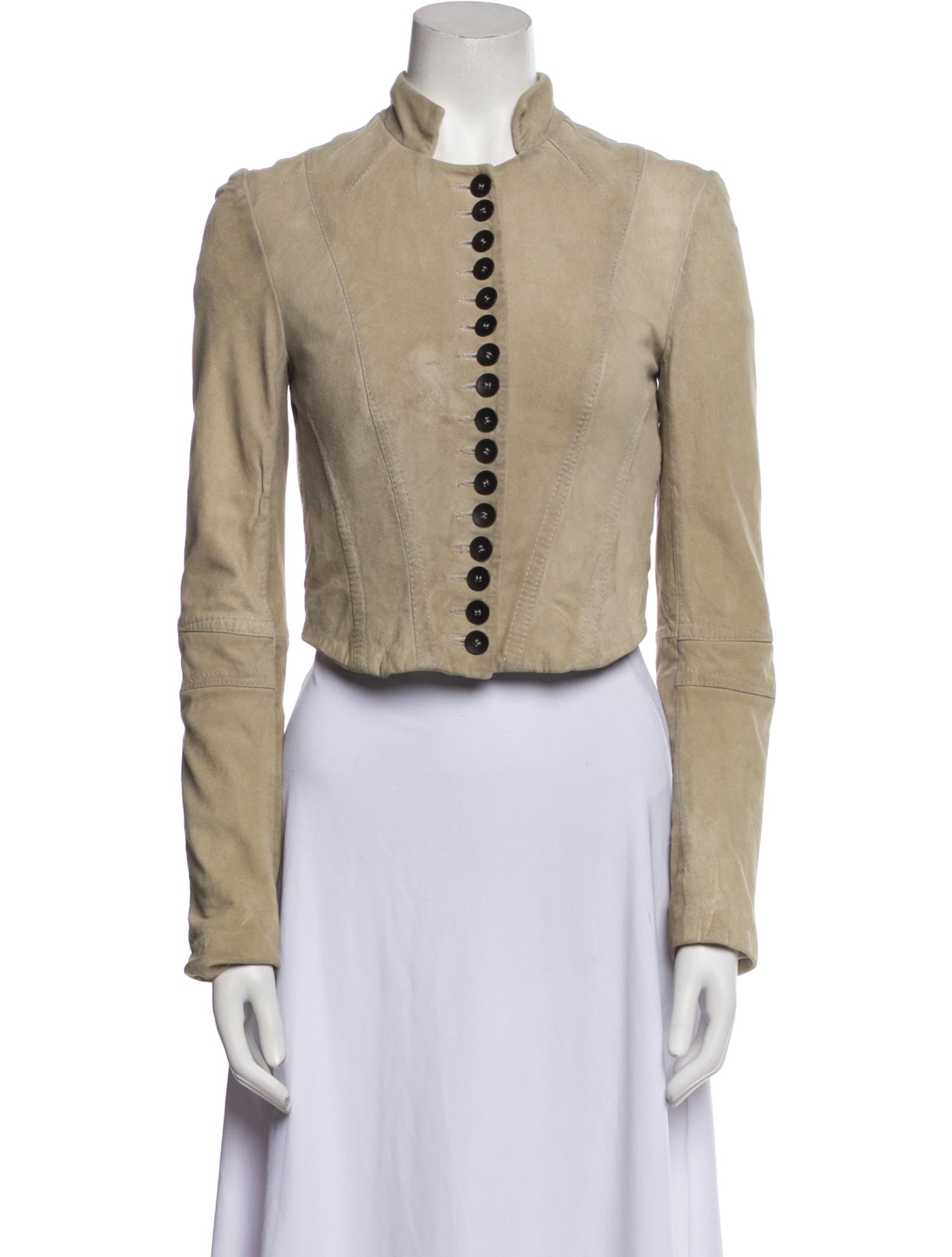 AllSaints Leather Evening Jacket