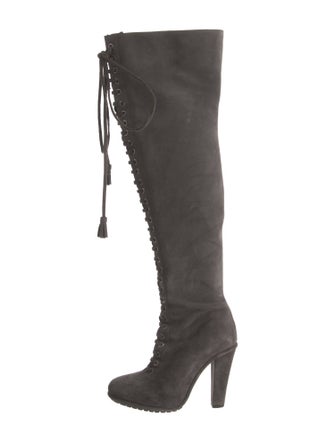 AllSaints Suede Lace-Up Boots