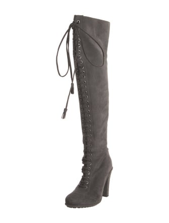 AllSaints Suede Lace-Up Boots
