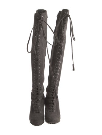 AllSaints Suede Lace-Up Boots