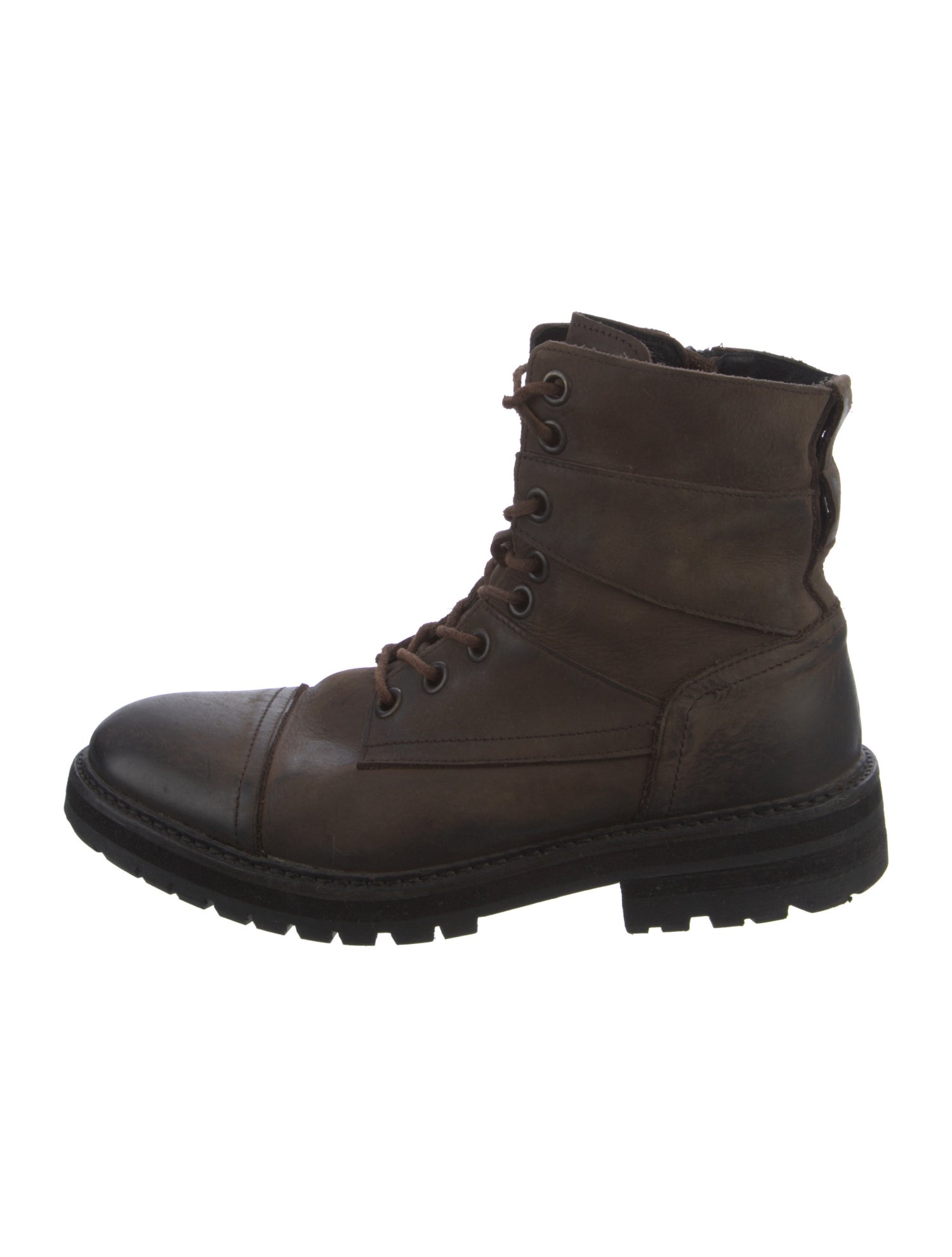 AllSaints Leather Lace-Up Boots