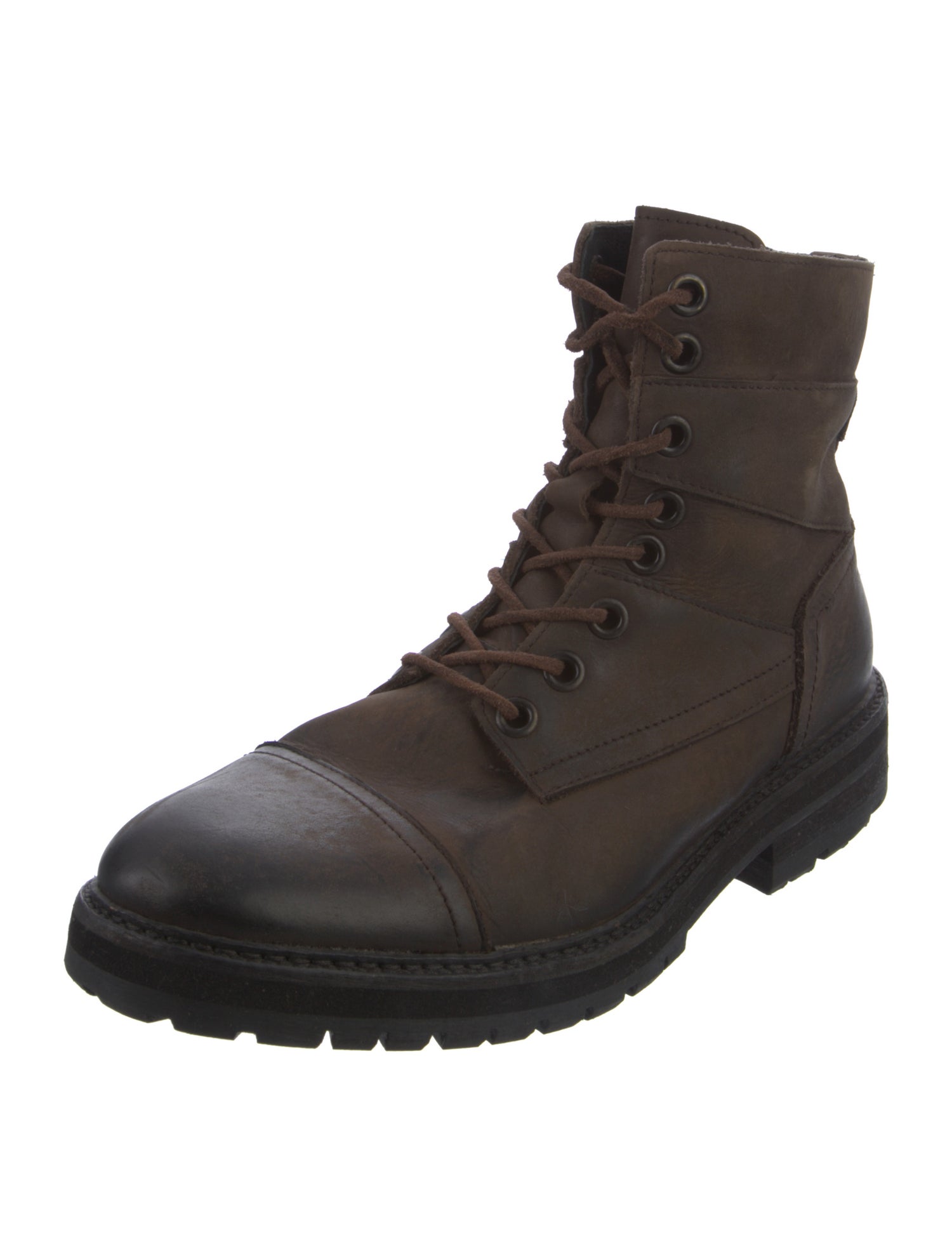 AllSaints Leather Lace-Up Boots