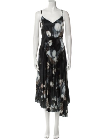 AllSaints Floral Print Long Dress