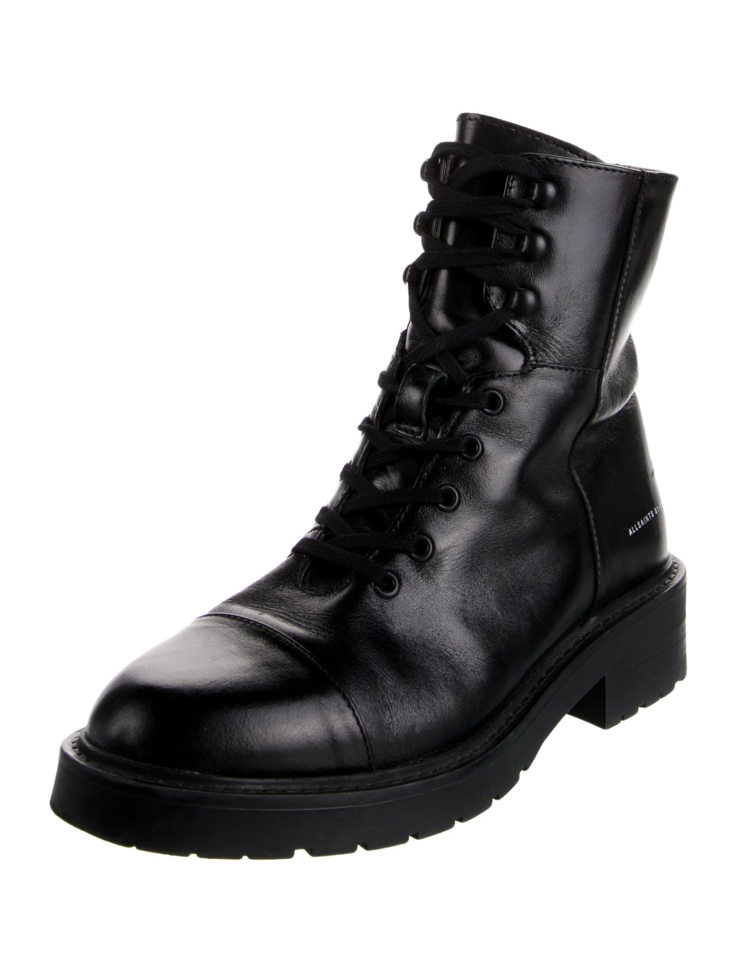AllSaints Dusty Leather Combat Boots