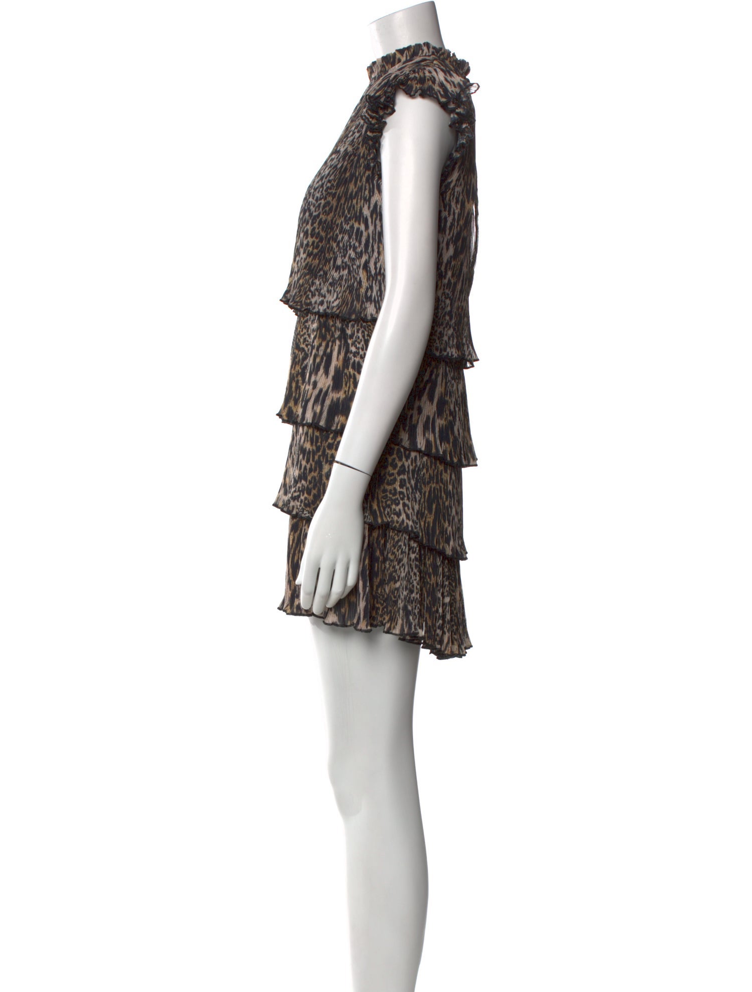 AllSaints Animal Print Mini Dress