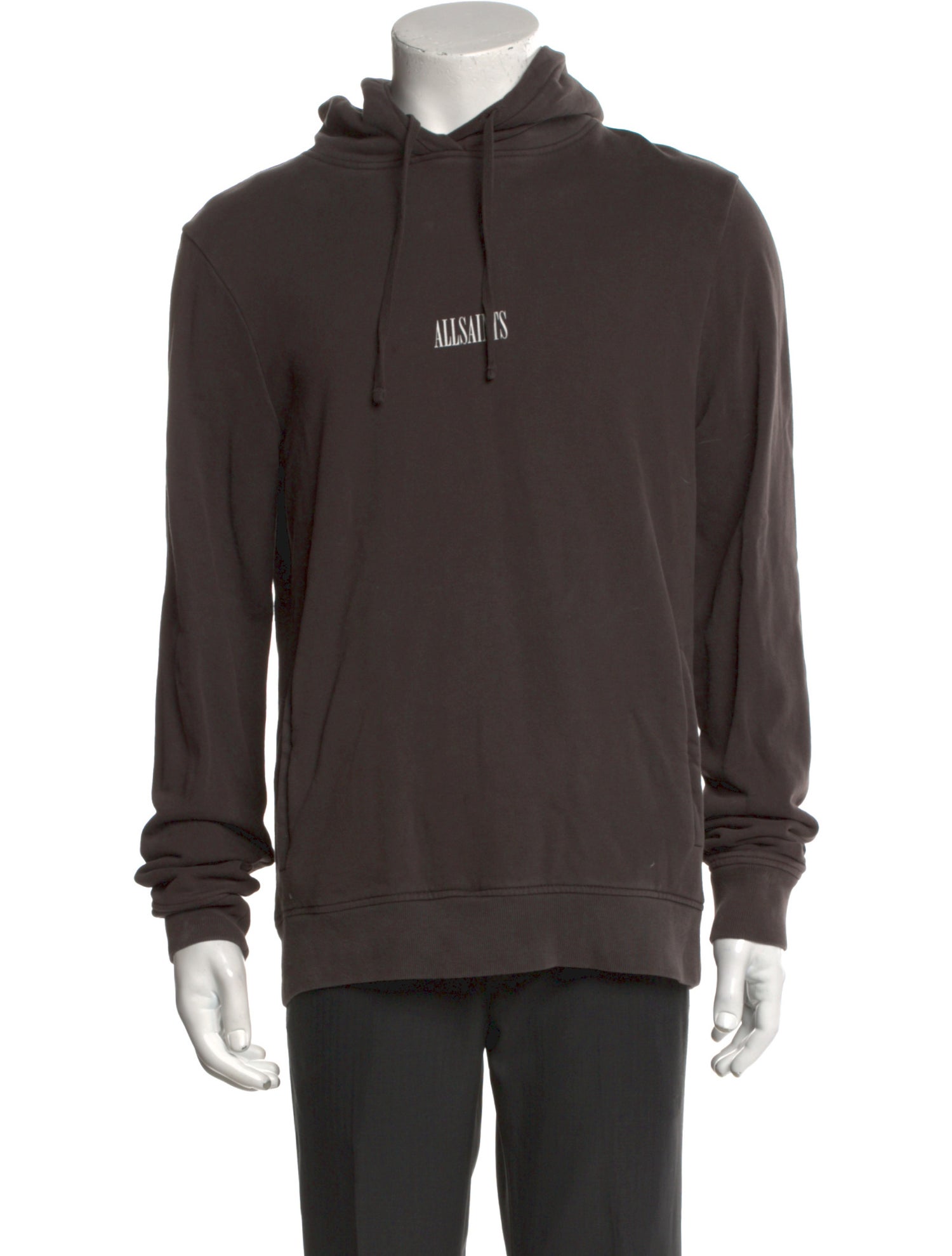 AllSaints Graphic Print Crew Neck Hoodie