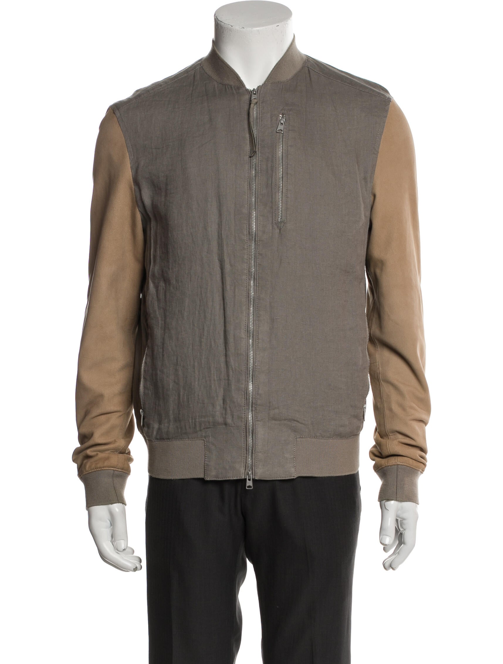 AllSaints Linen Bomber Jacket
