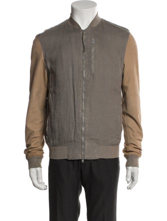 AllSaints Linen Bomber Jacket